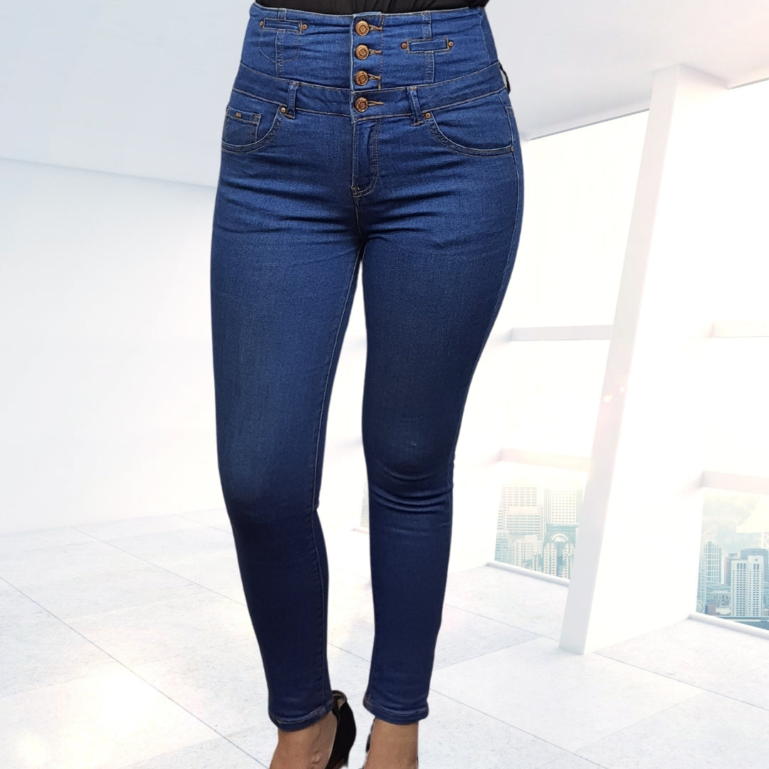 Jeans Vero Moda Azul Style FOLK 9/10 HW X-SLIM JEANS(CR)
