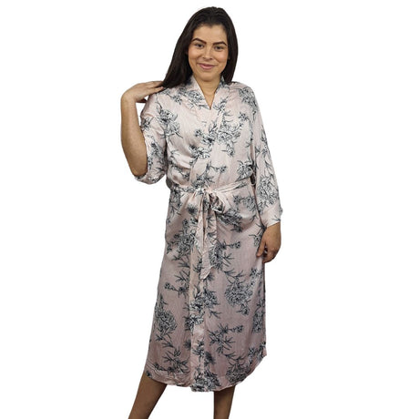 Bata de Pijama Vero Moda Rosado Style MARIE L/S ROBE(HOMEWEAR)