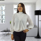 Blusa Vero Moda Blanca Style AVRIL L/S WOVEN TOP(VMC-PF)