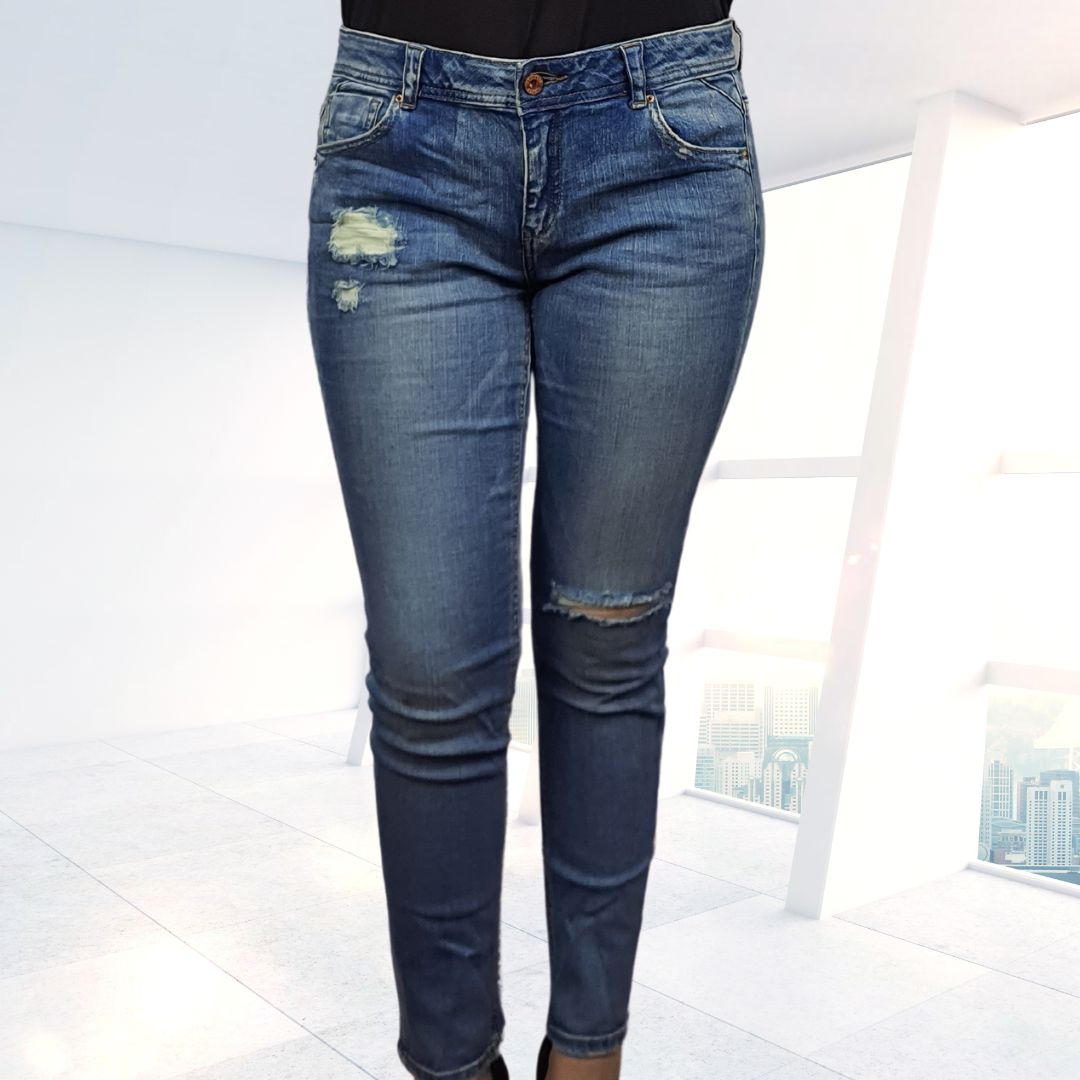 Jeans Vero Moda Azul Style PURSUIT SMART 9/10 X-SLIM JEANS(CR)