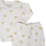 Set 2p Babycottons Smart Charlie Rabbit e Body ML Ranita Bco y Rosa