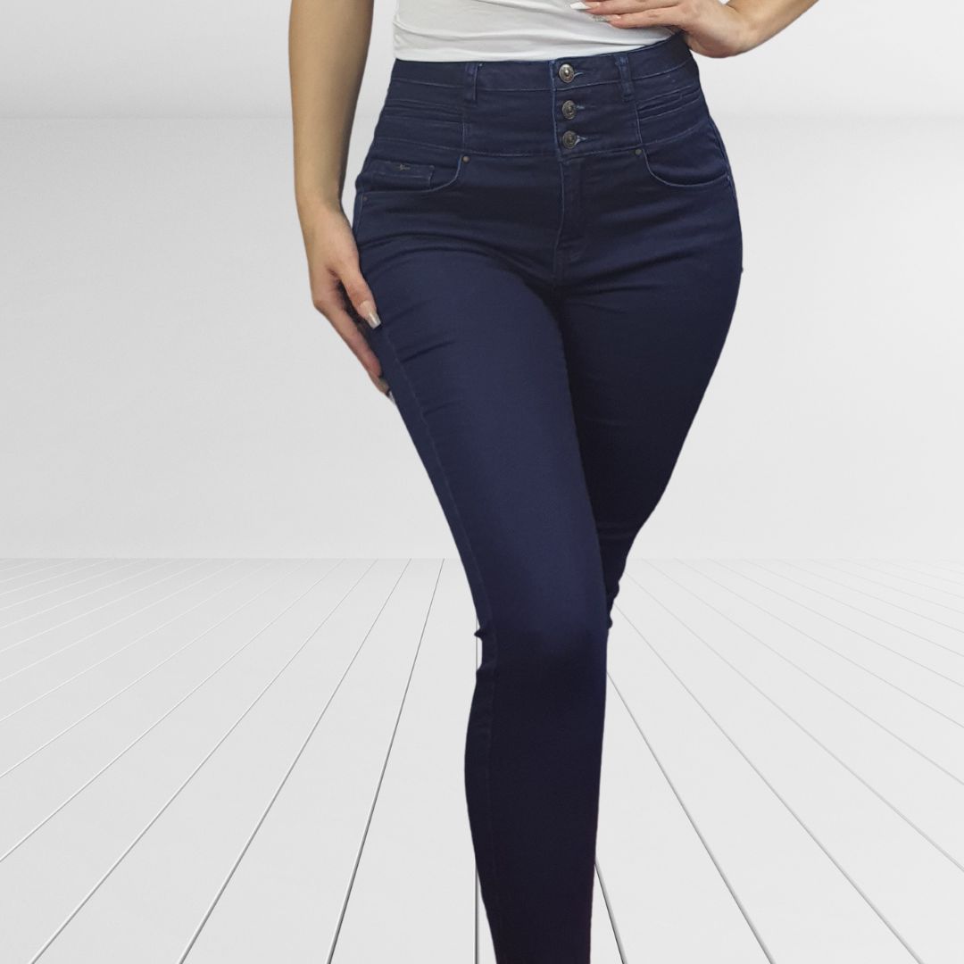 Jeans Vero Moda Azul Oscuro Style CASE HW X-SLIM JEANS(UM)