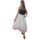 Falda Vero Moda Blanco Style SWEET MIDI SKIRT(TP-ET-3)