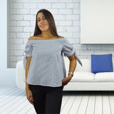 Blusa  Vero Moda Azul  Style RICE DENIM TOP(TP)