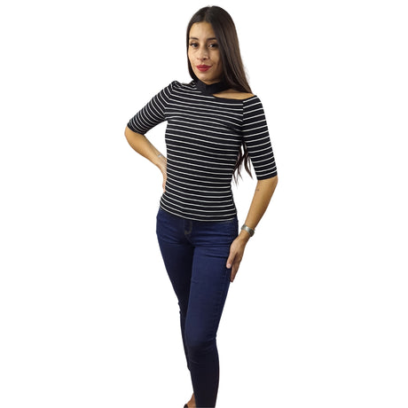 Blusa Vero Moda Negro Style CHOCKER 1/2 TOP(SL)
