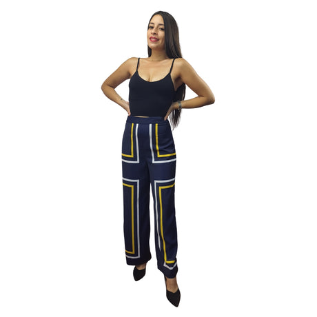 Pantalon Vero Moda Azul Style TURRET STRAIGHT PANTS(FL)