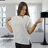 Blusa Vero Moda Blanco Style PAUL 1/2 WOVEN TOP(VMC-MM)