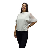 Blusa Vero Moda Blanco Style NAOMI 3/4 JERSEY TOP(VMC-TP)