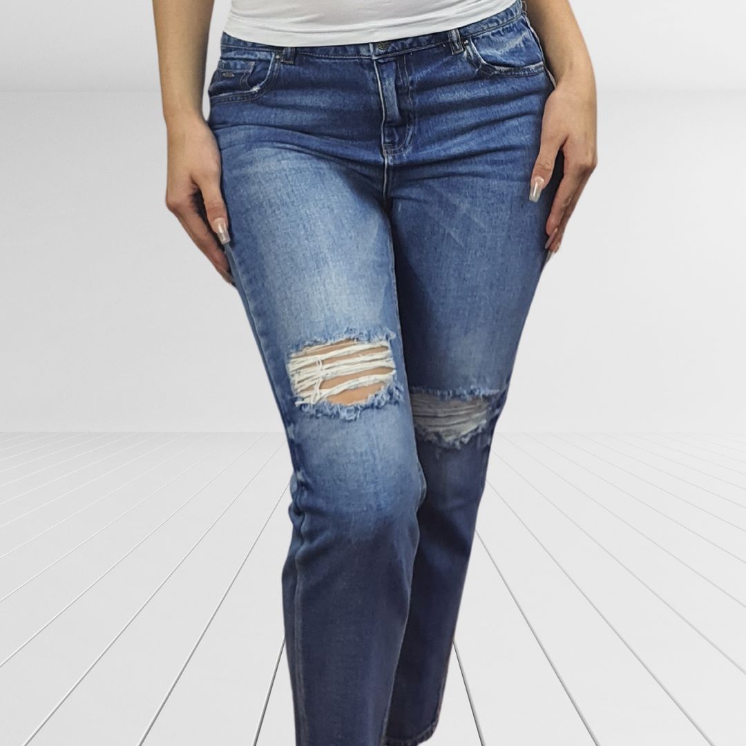 Jeans Vero Moda Azul Style WALKMAN 7/8 MW GIRLFRIEND JEANS(TP)