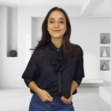 Blusa Vero Moda Negro Style JUNIPE 3/4 SHIRT SET(RN)