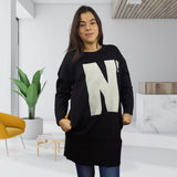Vestido  Vero Moda Negro Style BOLD L/S KNIT(MW-CT-2)