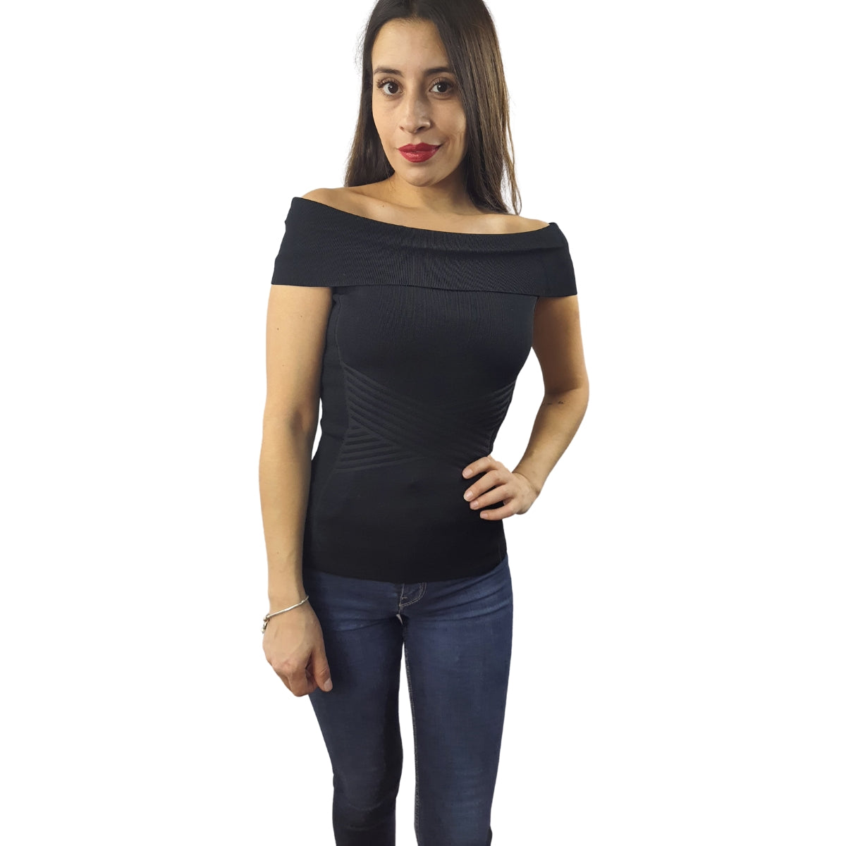 Blusa Vero Moda Negro Style BEATA S/L KNIT(NL)