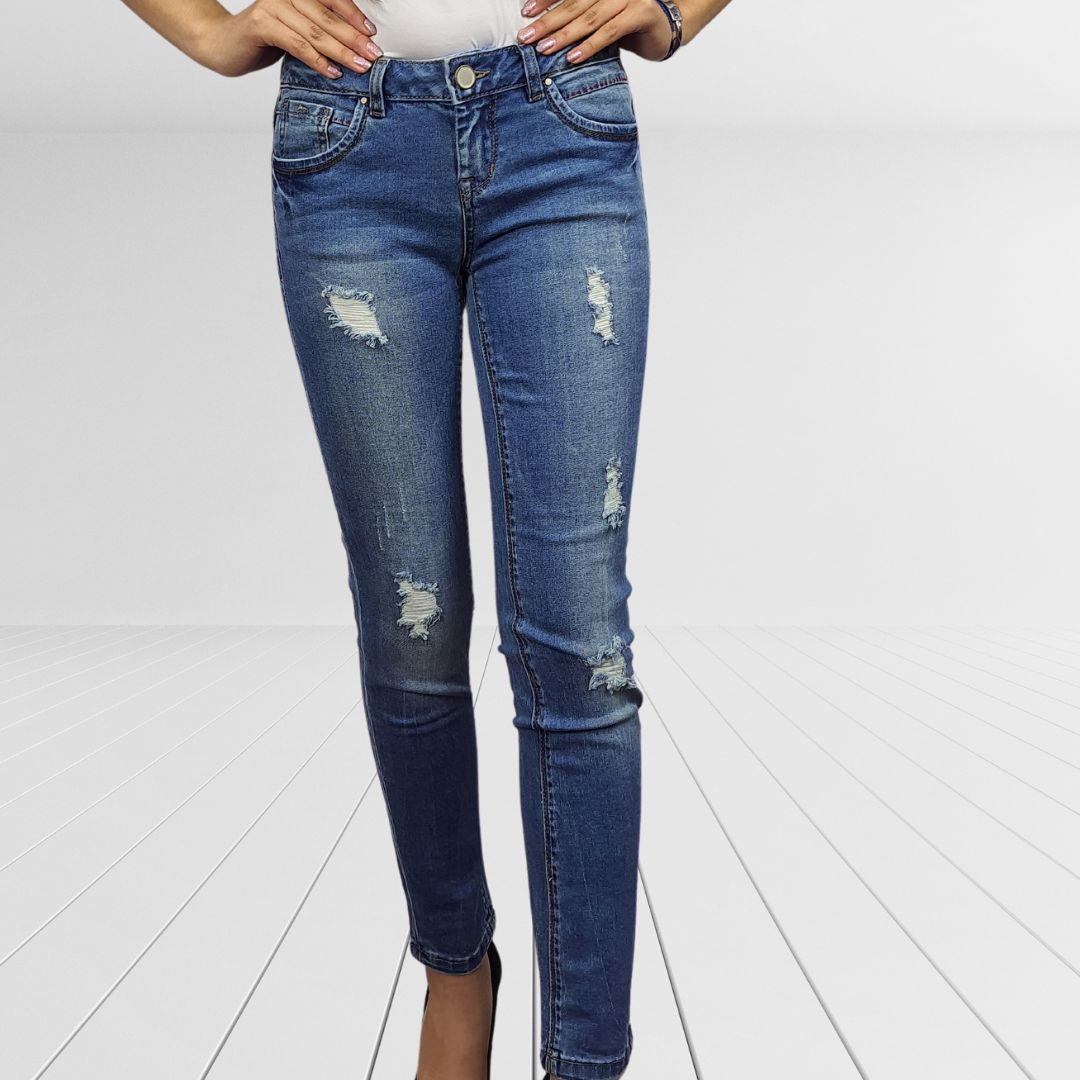 Jeans Vero Moda Azul  Style SWIFT SLIM JEANS(BN-CT-2)