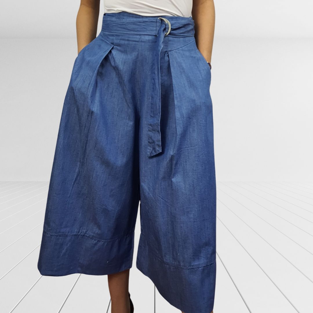 Pescador Vero Moda Azul  Style WANDER LOOSE 7/8 JEANS(BN-CT-3)