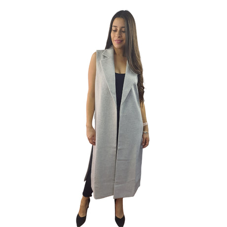 Tapado Vero Moda Gris Style ALINA WOOL WAIST COAT(NL)