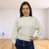 Sweater Vero Moda Blanco Style VEGA L/S KNIT(VMC-UM)