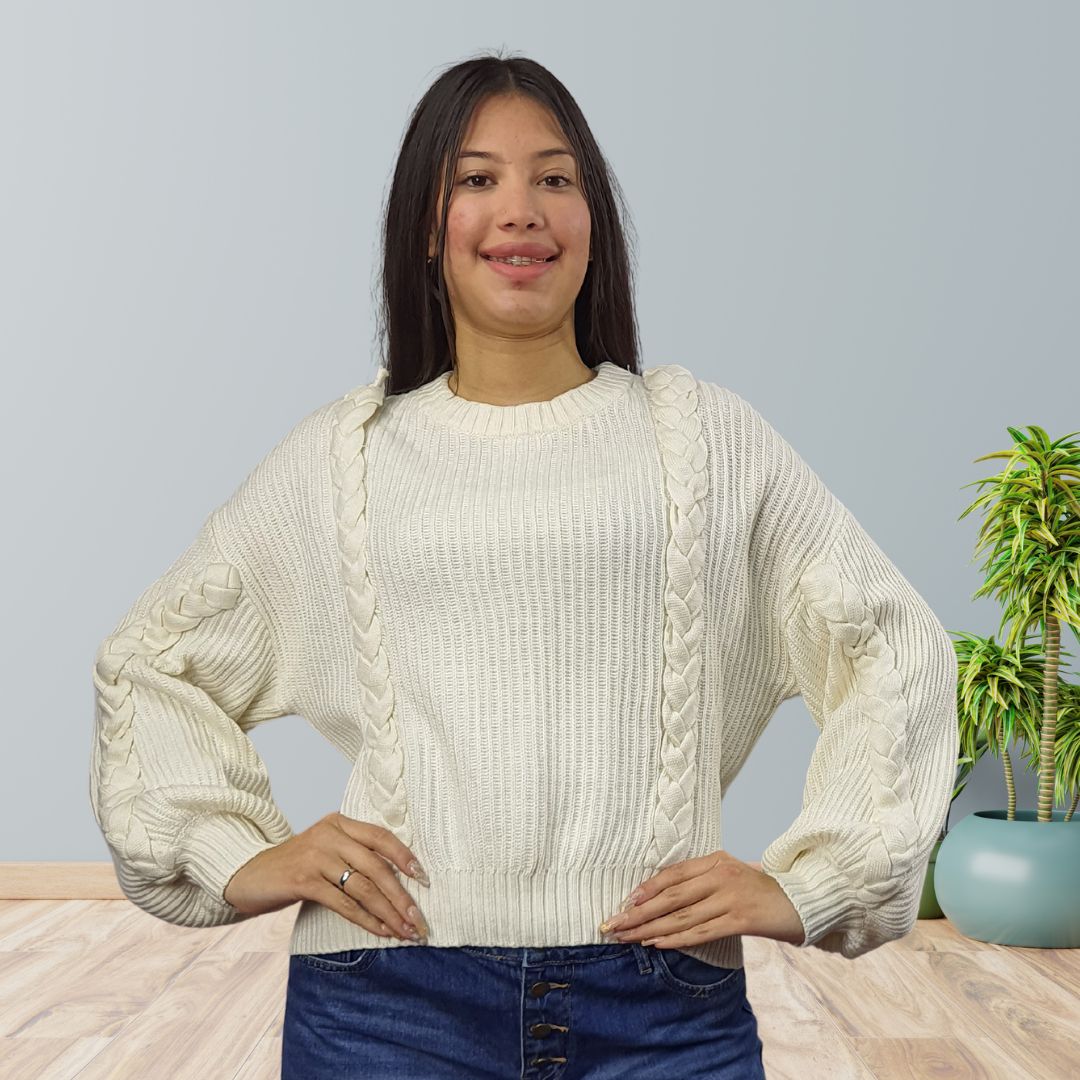Sweater Vero Moda Blanco Style JORDAN L/S KNIT(VMC-CP)