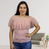 Blusa Vero Moda Rosa Vieja Style CHOICE SHY S/S TOP (NR)-OR