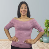 Blusa Vero Moda Rosa Vieja Style LASAGNA 1/2 KNIT(VMC-PM)