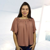 Top Vero Moda Marron Claro Style LEA 1/2 TOP(NR)