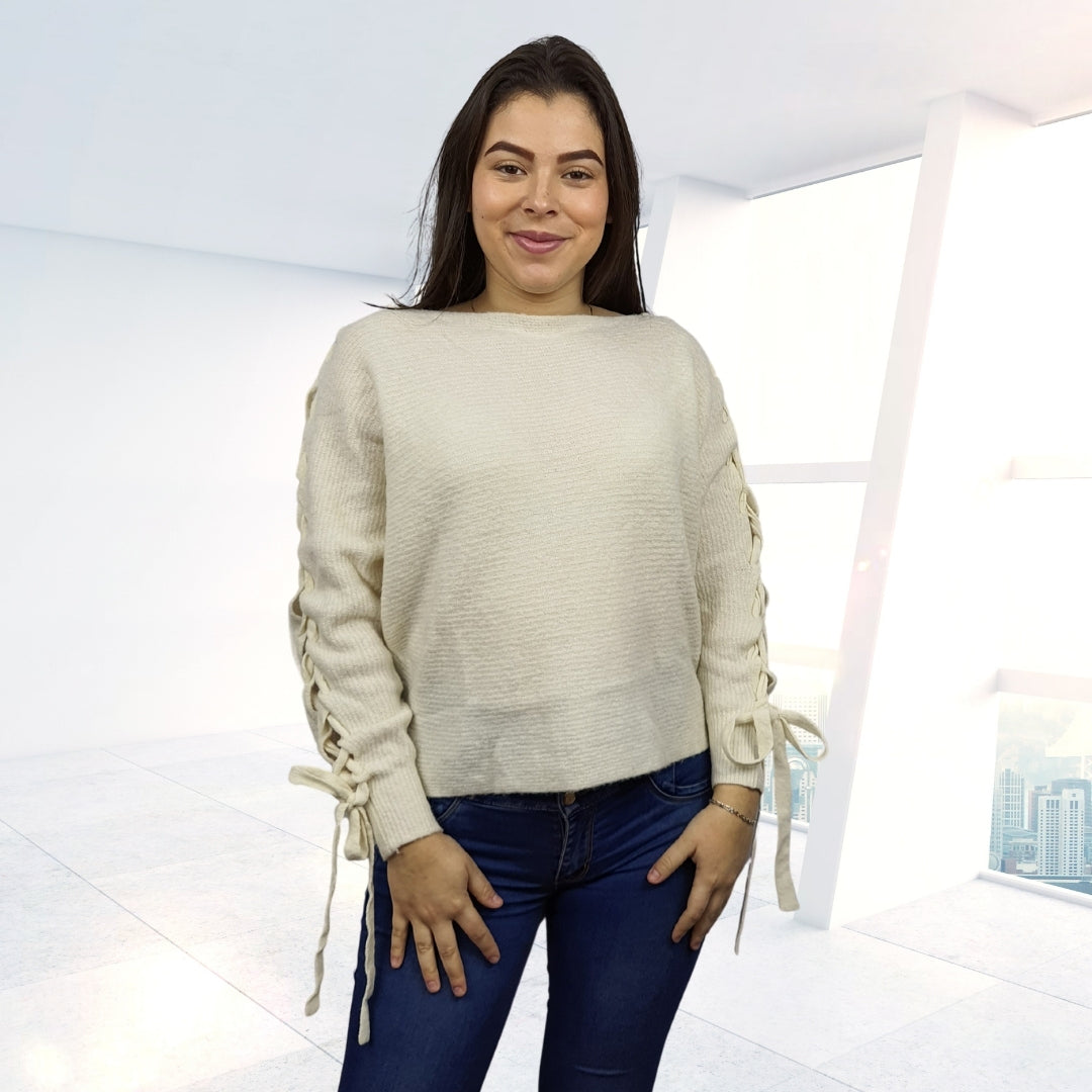 Sweater Vero Moda Blanco Style UNIT L/S KNIT(VMC-PF)