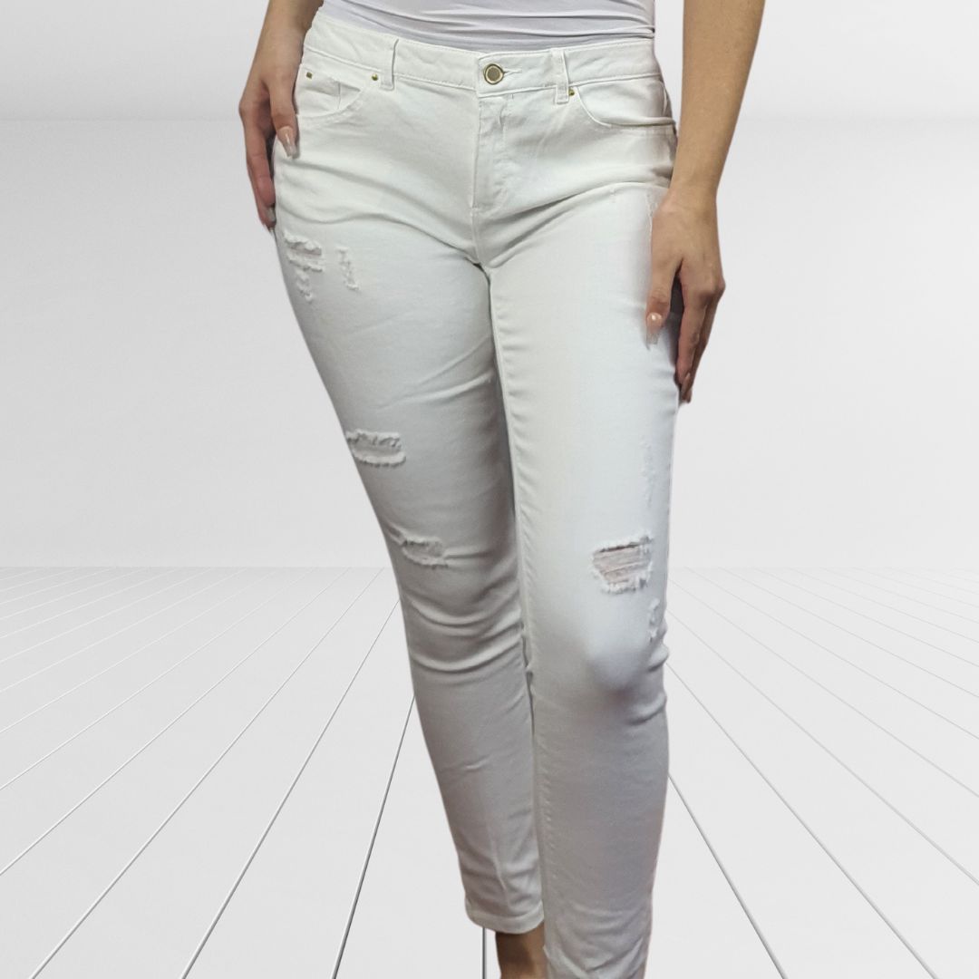 Jeans Vero Moda Blanco Style MEMBER 9/10 X-SLIM JEANS(BT)