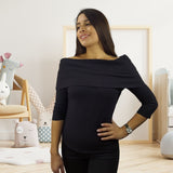 Blusa Vero moda NEGRO  Style BUDGET 3/4 TOP(PM-ET-2)
