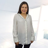 Blusa Vero Moda Blanco Style BEA L/S TOP(TP)