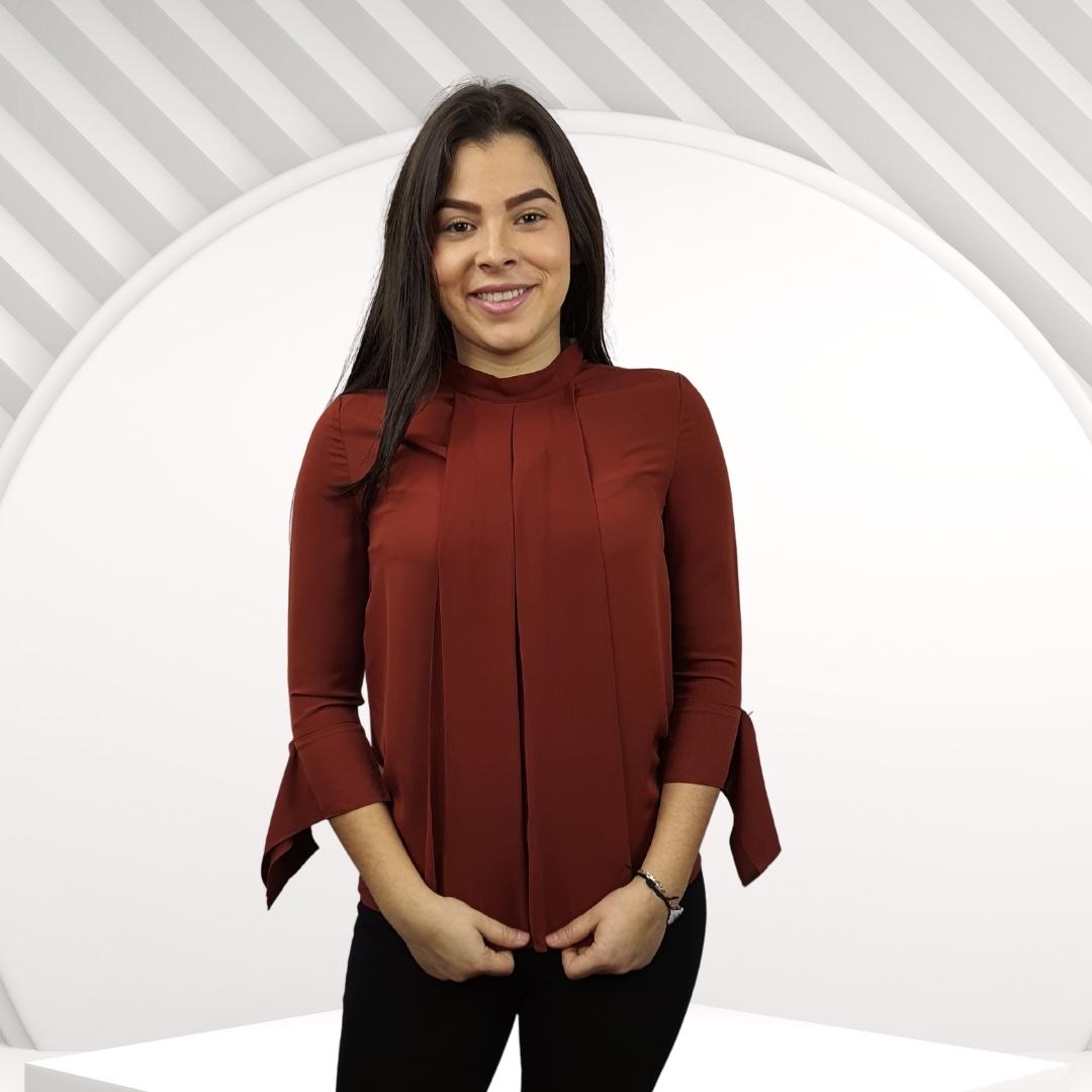 Blusa Vero Moda Marrón Style KARAN 3/4 TOP(VMC-RN)