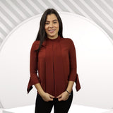 Blusa Vero Moda Marrón Style KARAN 3/4 TOP(VMC-RN)