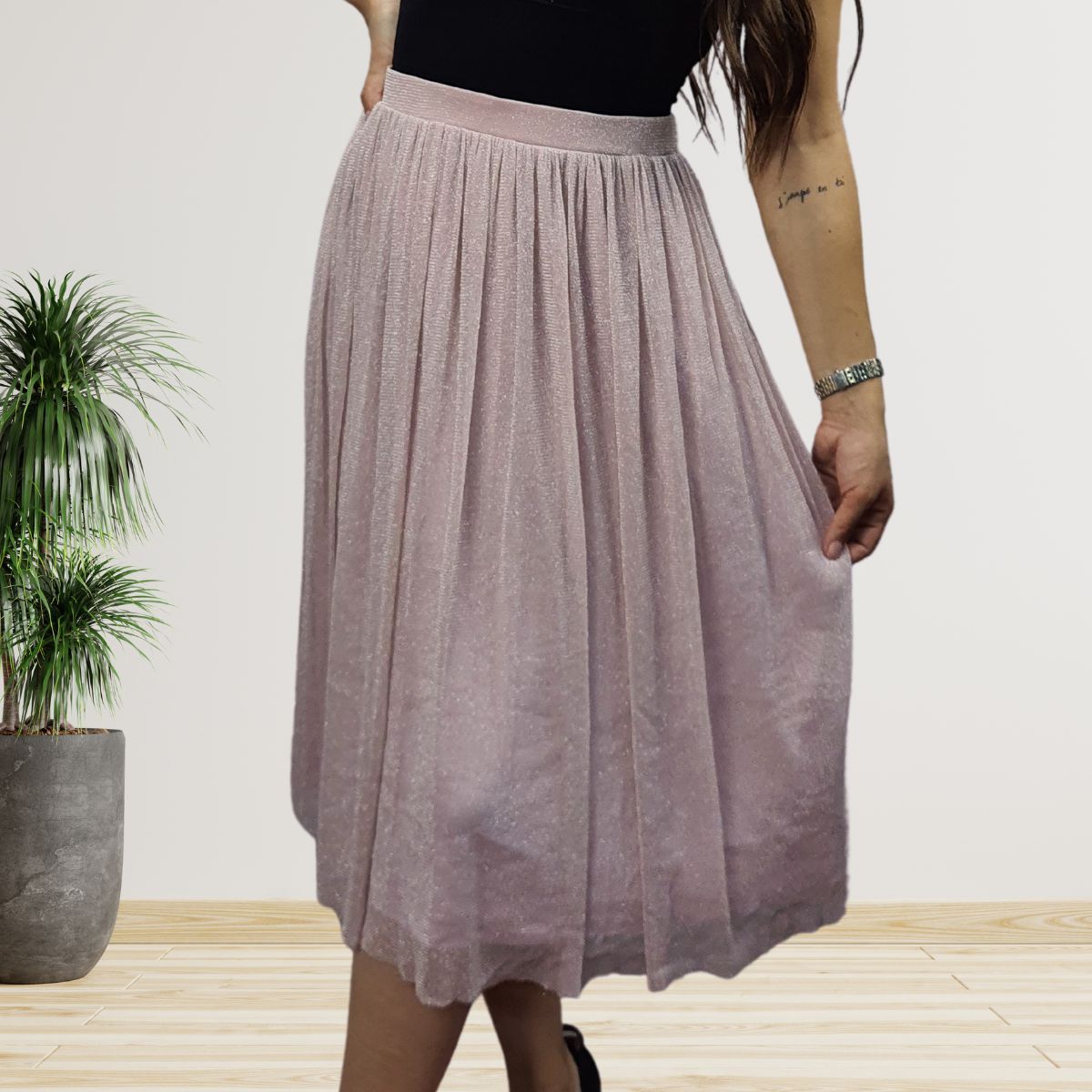 Falda Vero Moda Rosa Vieja Style LESLEY JERSEY SKIRT(NR)