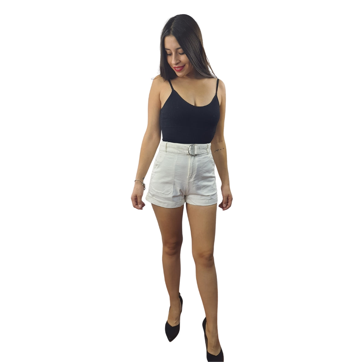 Short Vero Moda Blanco Style EXTERIOR HW DENIM SHORTS(FL)
