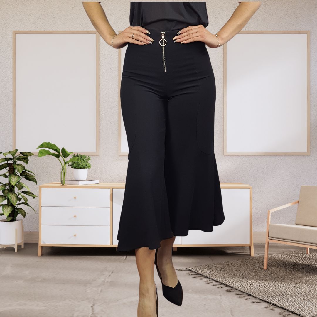 Pantalon  Vero Moda Negro Style ULSTER CORONATION 7/8 WIDE PANTS(NR)