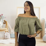 Blusa Vero Moda Verde Style PERI 1/2 TOP(TP-EC-2)