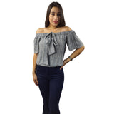 Top Vero Moda Gris  Style CANDEL 1/2 TOP(FL)