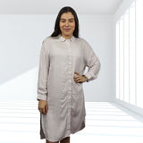 Bata de Pijama Vero Moda Rosado Style STUDIO L/S LONG SHIRT(HOMEWEAR)