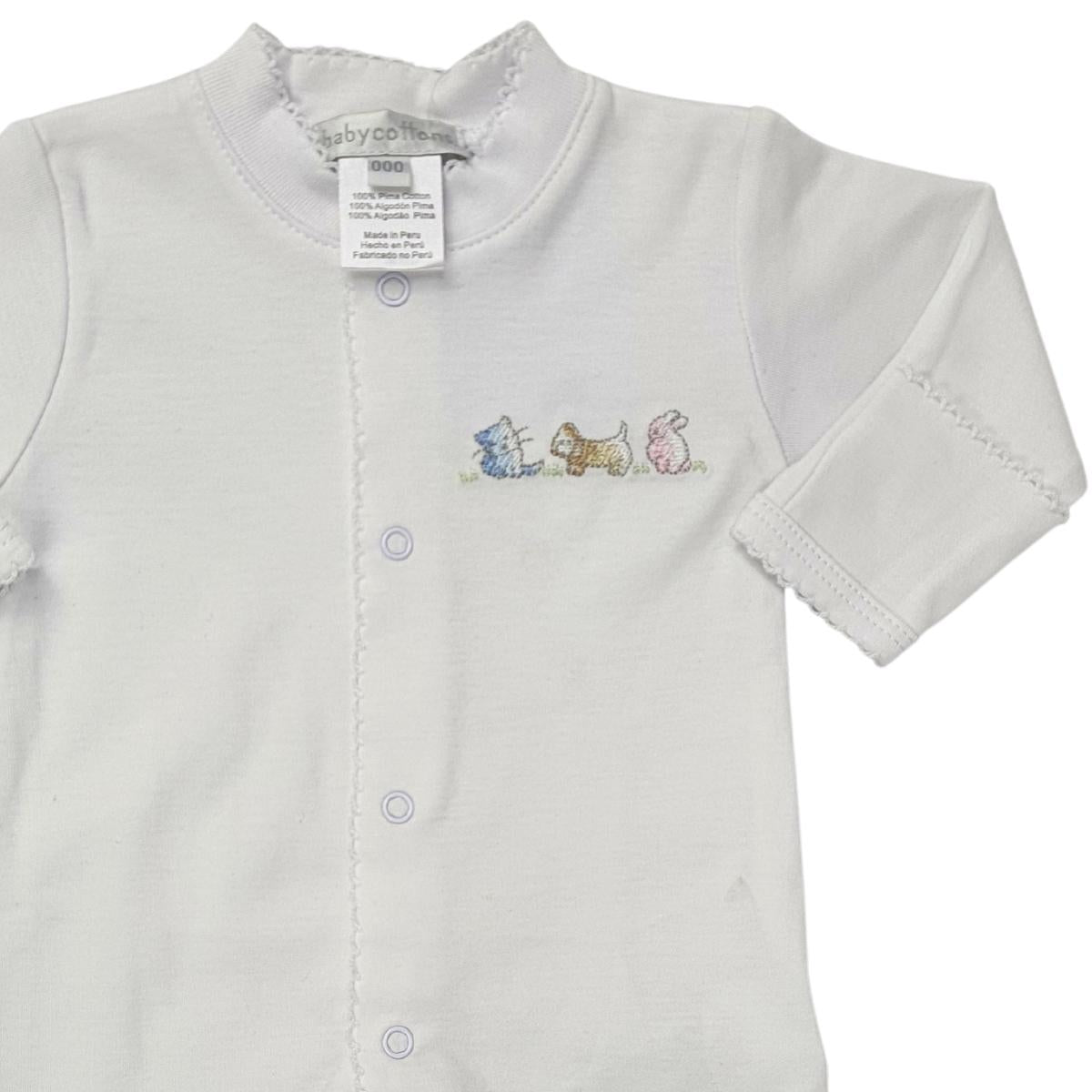Enterito  Babycottons Footie Basic Pest Color