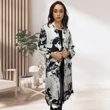 Blazer Vero Moda Blanco y Negro Style PAINTY LOLITA 3/4 BLAZER(VMC-NE-EC-3)