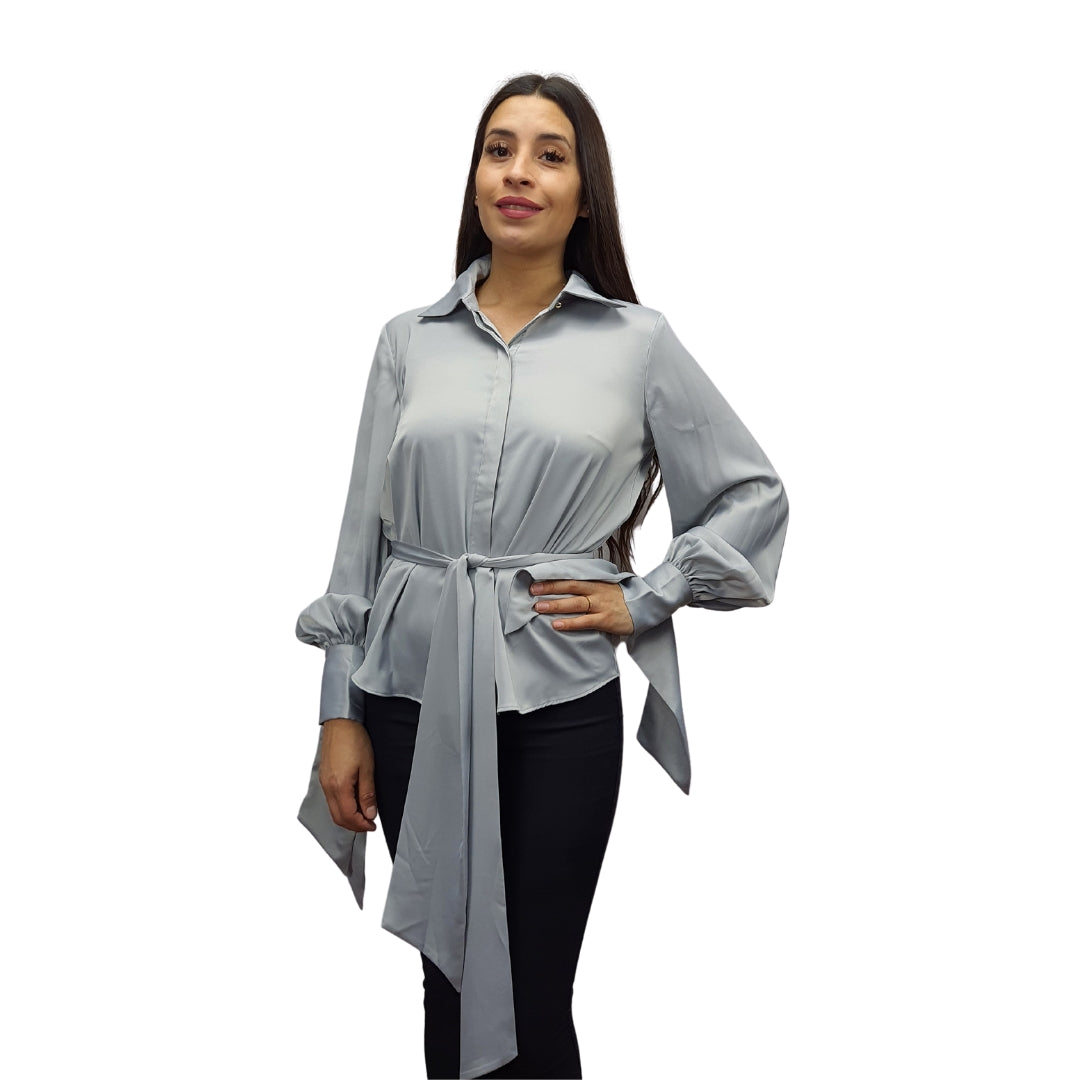 Blusa Vero Moda Gris Style JACQUES L/S SHIRT(VMC-DR)