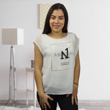 Blusa Vero Moda Blanco Style LUCIA LETTER S/S TOP(NE-EC-2)