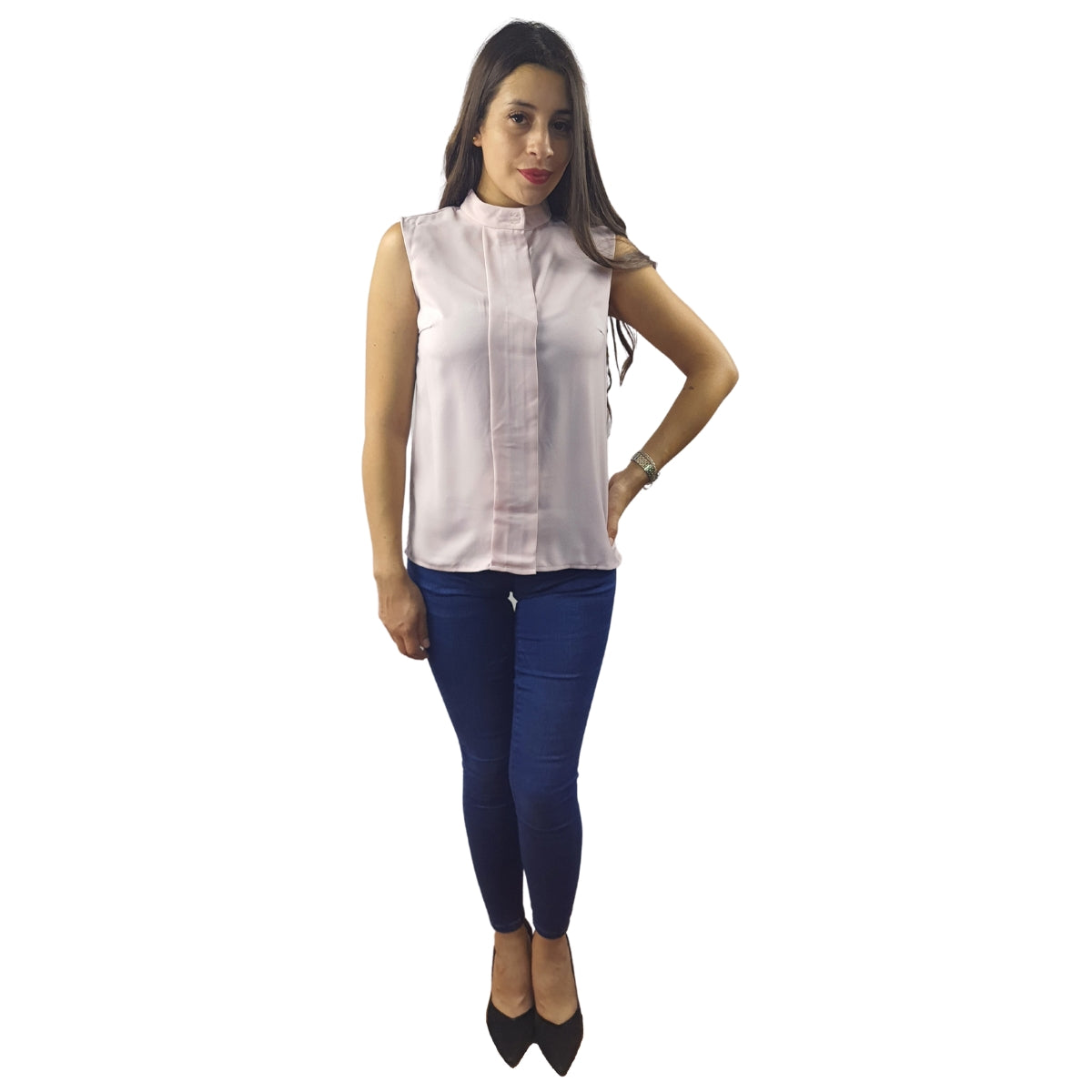 Blusa Vero Moda Rosa Vieja Style ELAINE S/L SHIRT(VMC-TP)