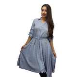 Vestido Vero Moda Azul Style CREEPER 1/2 LONG SHIRT(FL)