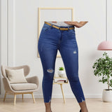 Jeans Vero Moda Azul Claro Style COMPLEXION 7/8 HW X-SLIM JEANS(SL)