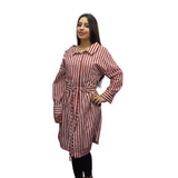 Vestido Vero Moda Rojo Style RITA L/S SHIRT DRESS(SL)