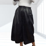 Pantalon Vero Moda Negro Style PU 7/8 CULLOTTE PANTS(MW-ET-4)