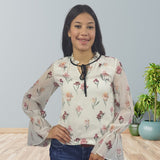 Blusa Vero Moda Blanco Style IRIS L/S TOP(VMC-DR)