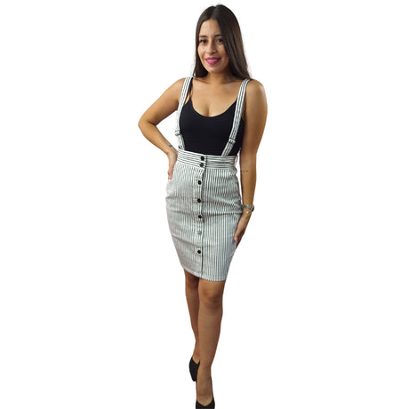 Falda Vero Moda Blanco Style MUSHROOM HW DENIM SKIRT(NE-CT-2)