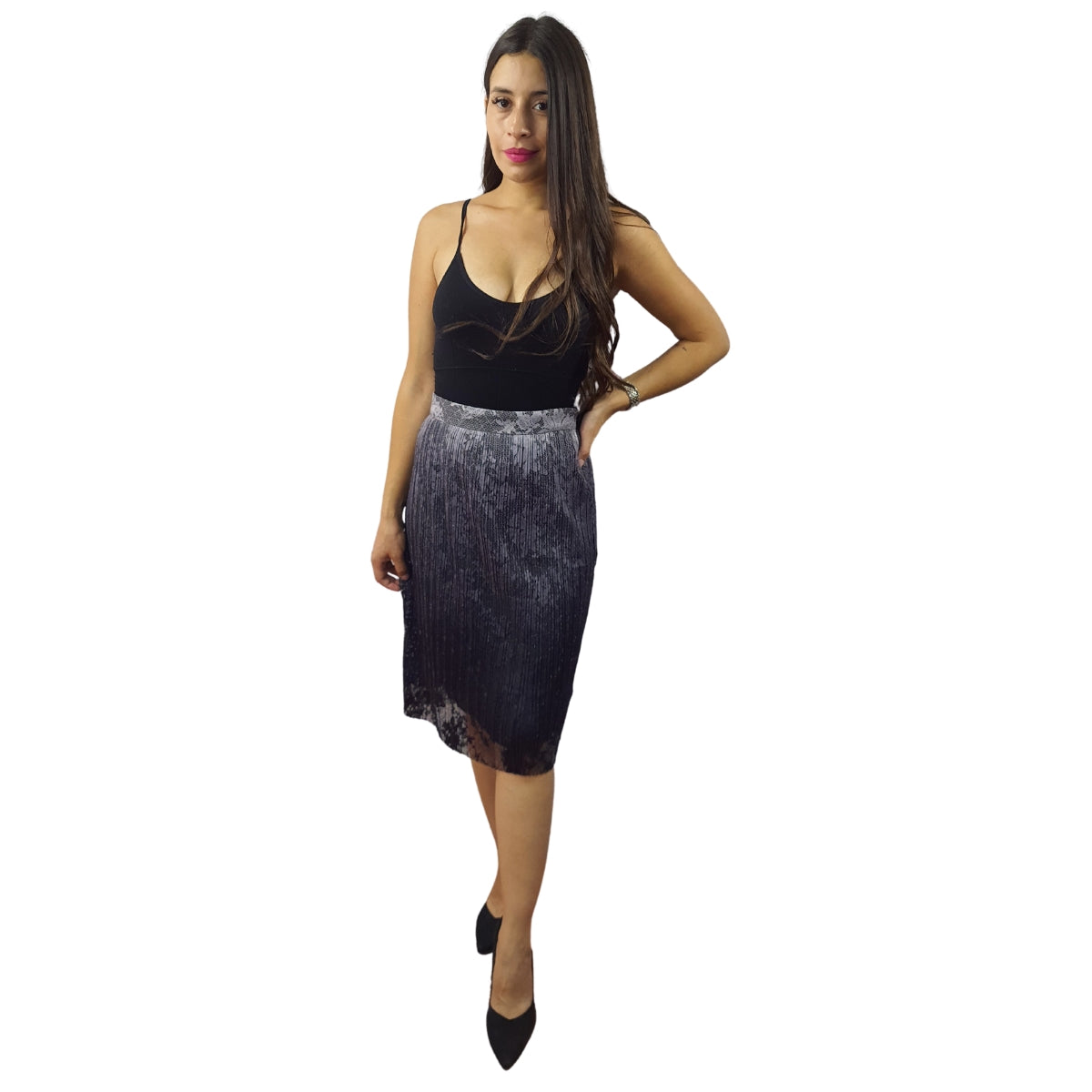 Falda Vero Moda Negro Style SHINE SKIRT(VMC-NN)