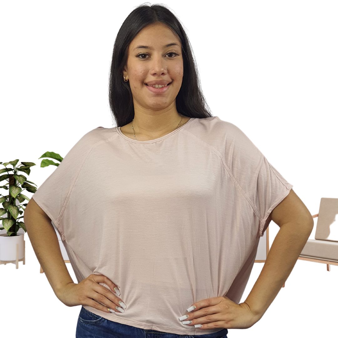 Polera Vero Moda Rosado Style AMY S/S TOP(TP)-OR