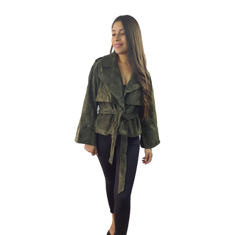 Chaqueta Vero Moda Verde Style BIENNIAL PS LEATHER JACKET(DR)